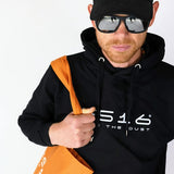 ES16 Fashion Hoodie. Black. 100% økologisk bomuld