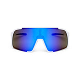 ES16 Enzo brille. Hvid med blå linse.