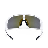 ES16 Enzo brille. Hvid med blå linse.