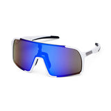 ES16 Enzo brille. Hvid med blå linse.